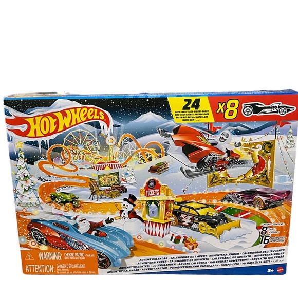 Mattel | Holiday | Hot Wheels Advent Calendar 8 Holidaythemed Toy Cars Plus  Accessories Playmat | Poshmark